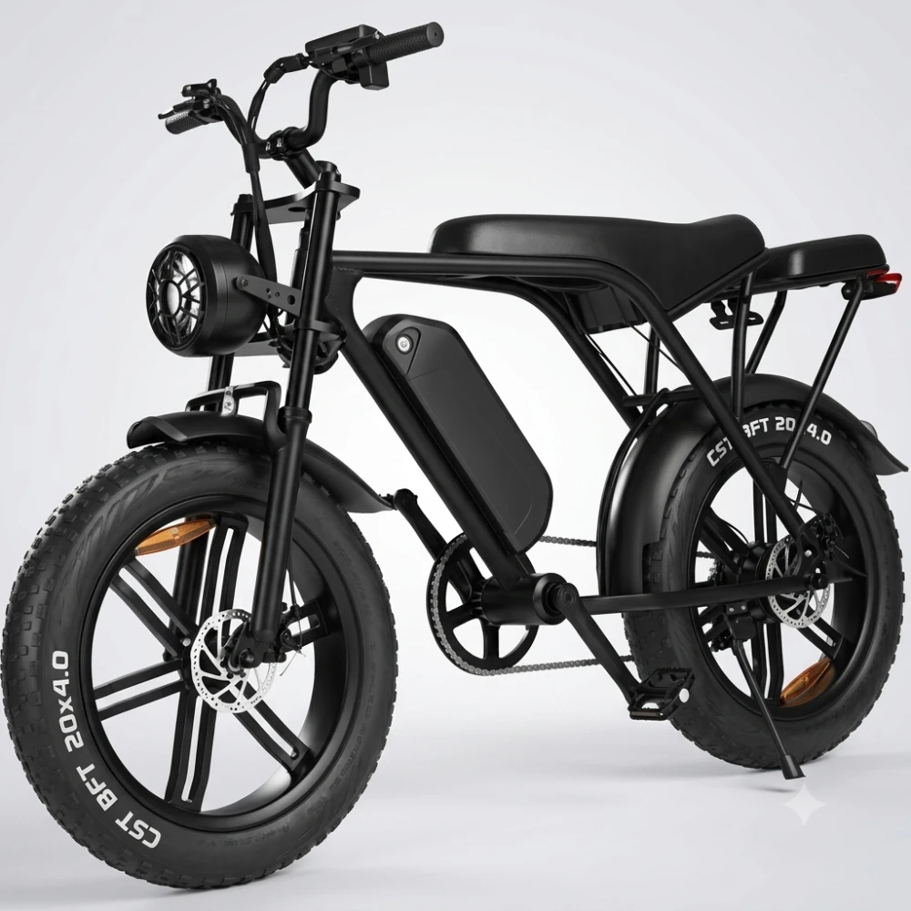 Anúncio: Bicicleta Elétrica Ebike V8 20" 750 W - Preto